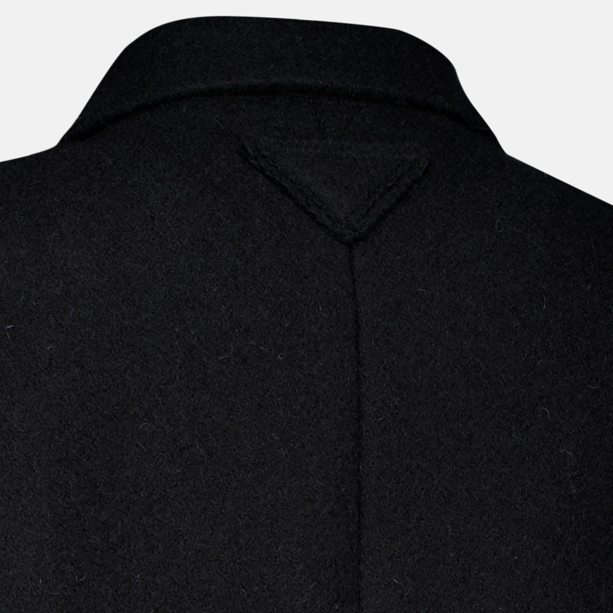 Manteaux Black Wool Coat Prada Noir Femme