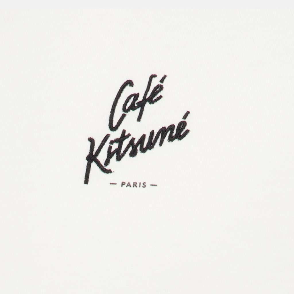 T-shirts T-shirt brodé blanc Maison Kitsune Blanc Homme