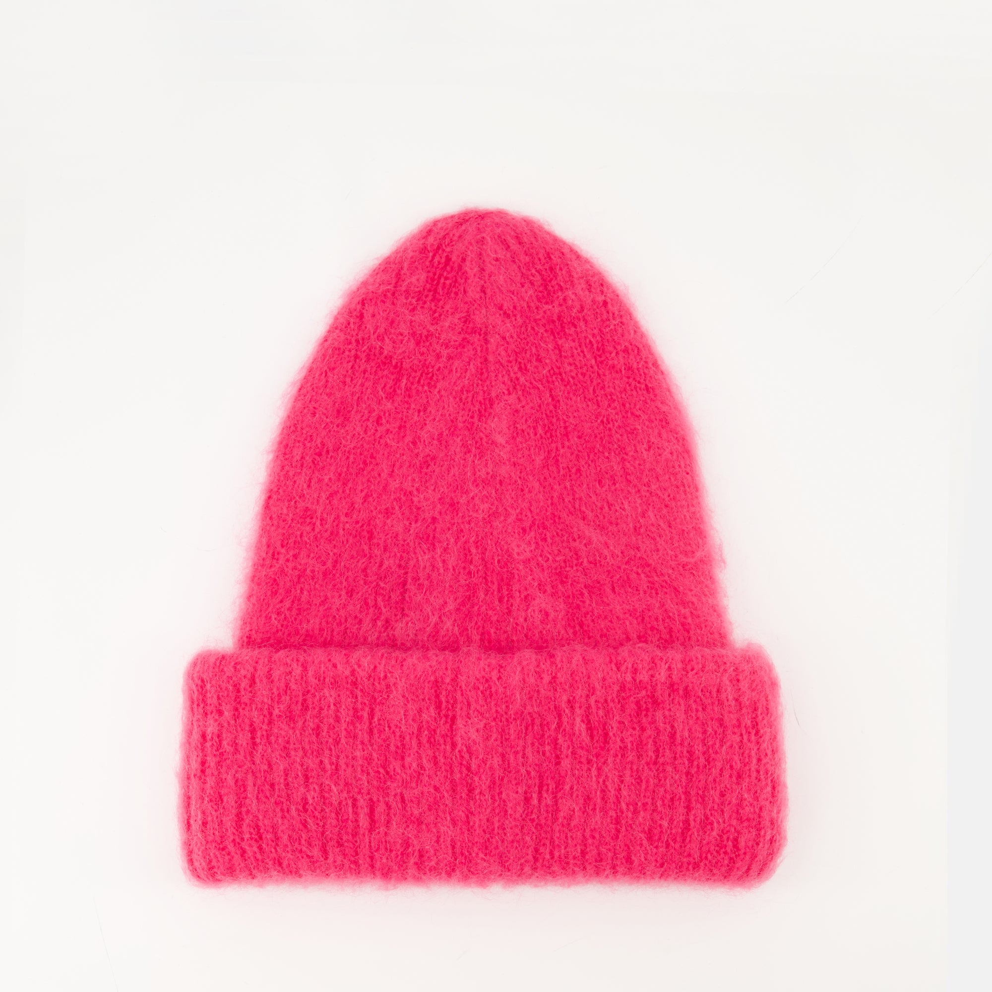 Image of the Moncler women's wool and mohair beanie - Autumn-Winter 2025 - Back view