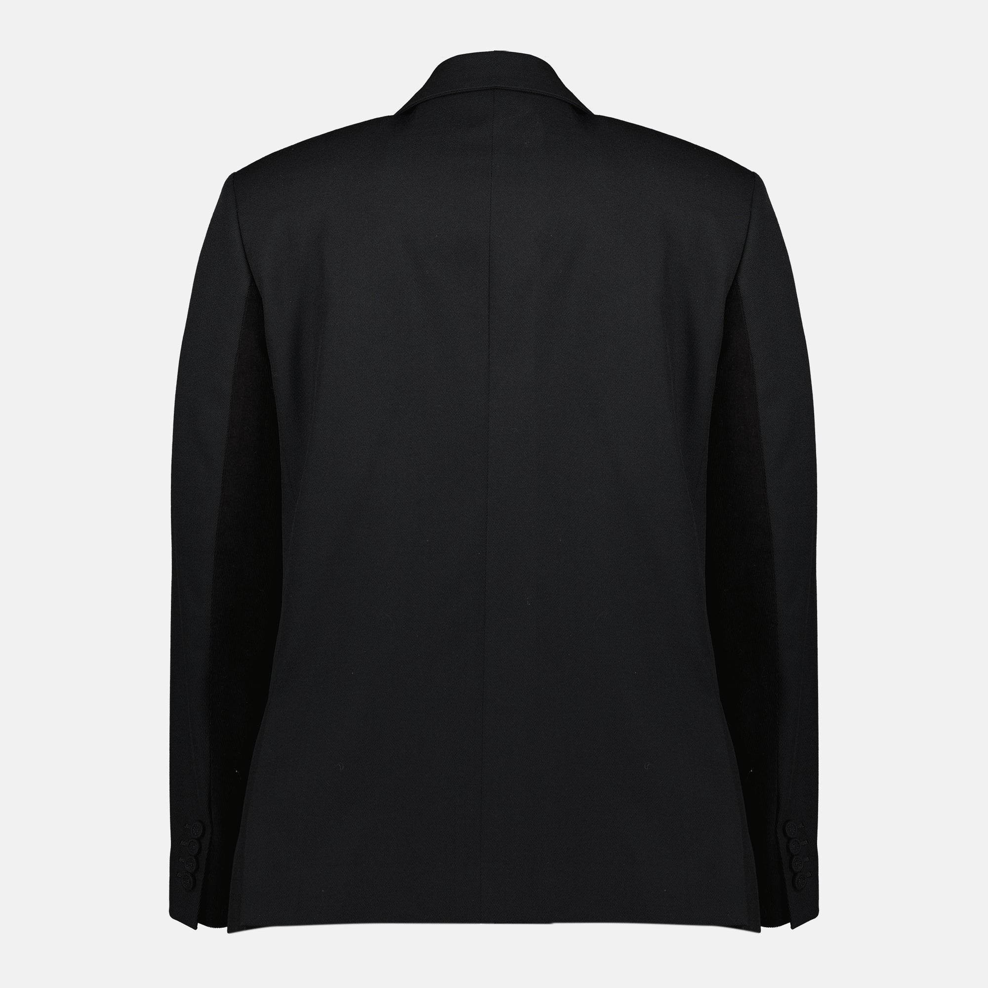 Bild des schwarzen Wollblazers von Dior für Herren - Herbst-Winter 2025 - Rückansicht