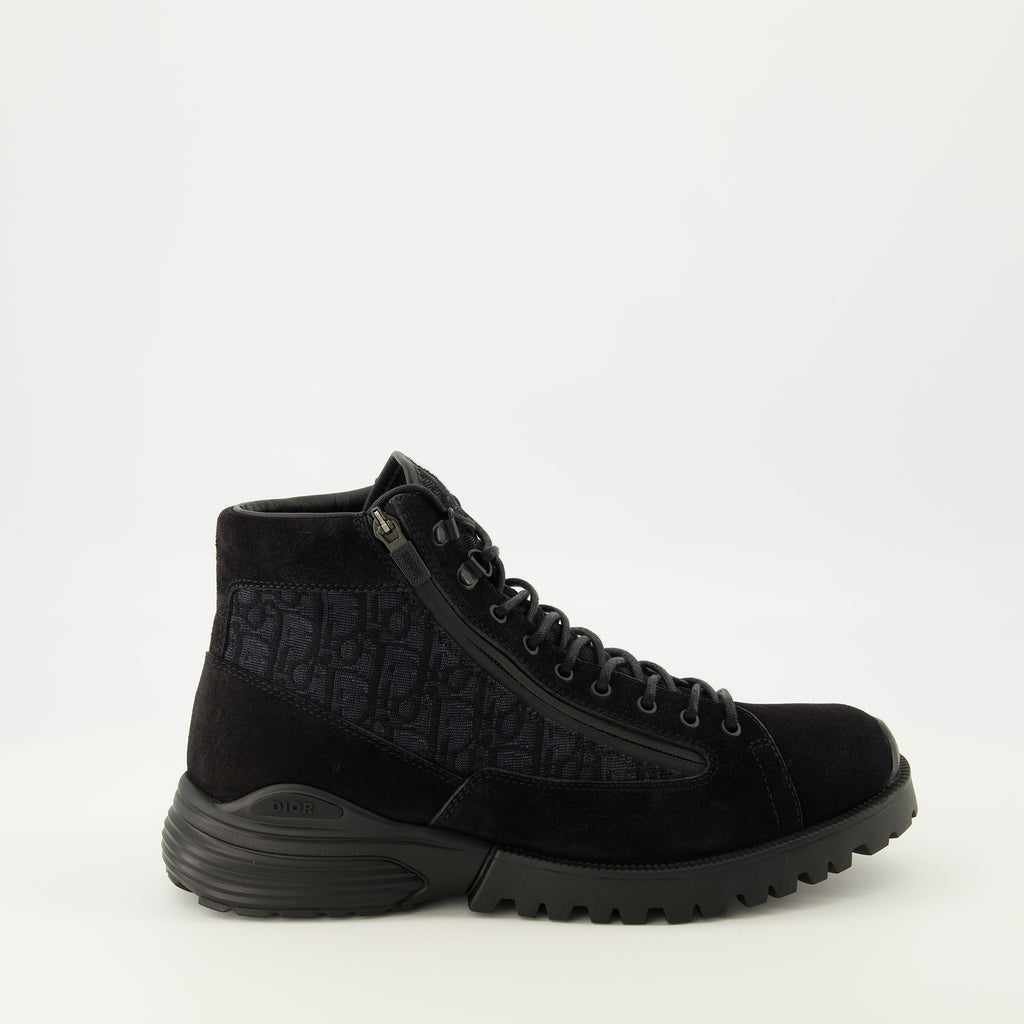 Bild der Dior Herren Oblique Stiefeletten - Herbst-Winter 2025 - Rechte Seitenansicht