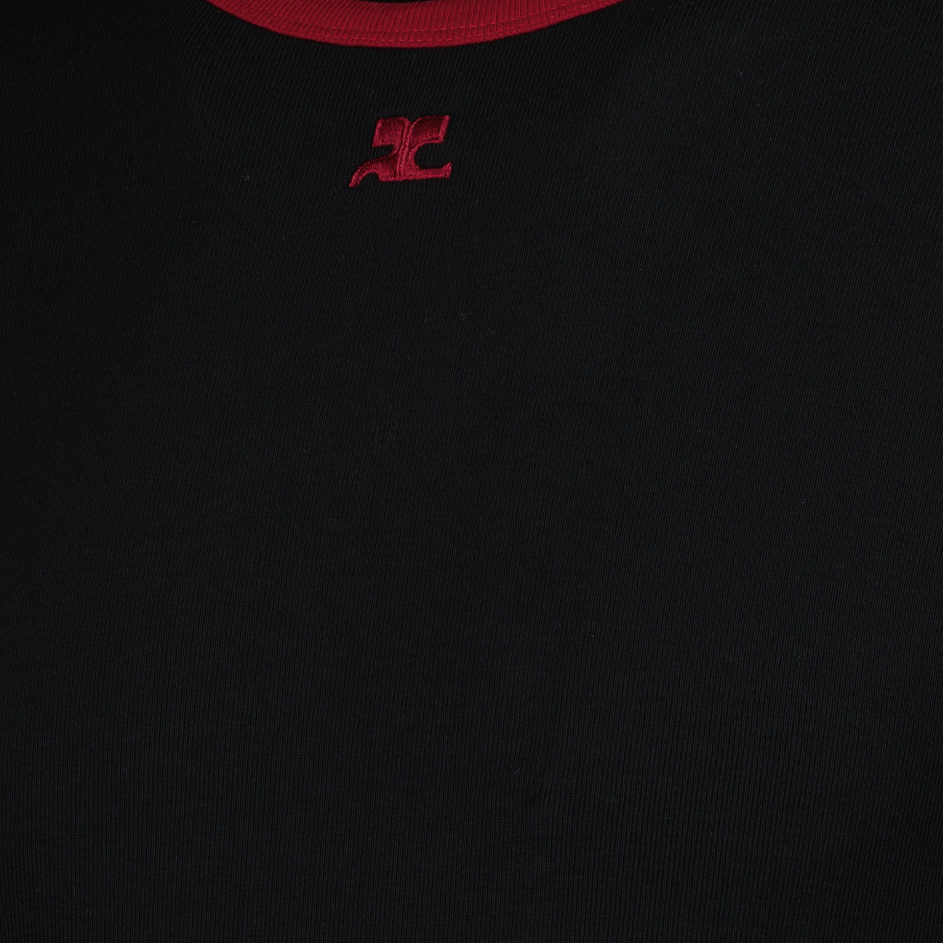 Camisetas T-shirt Assinatura Courrèges Preto Homme