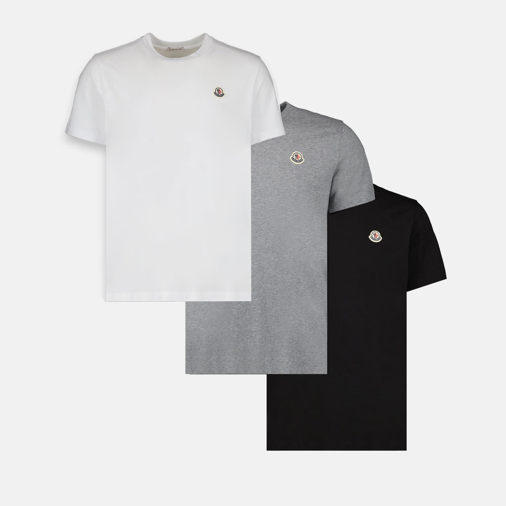 T-shirt Lot de t-shirts Moncler Bianco Homme