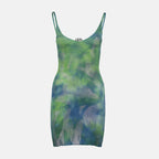 Kleider M-Isma Metallic Dress Diesel Grün Femme