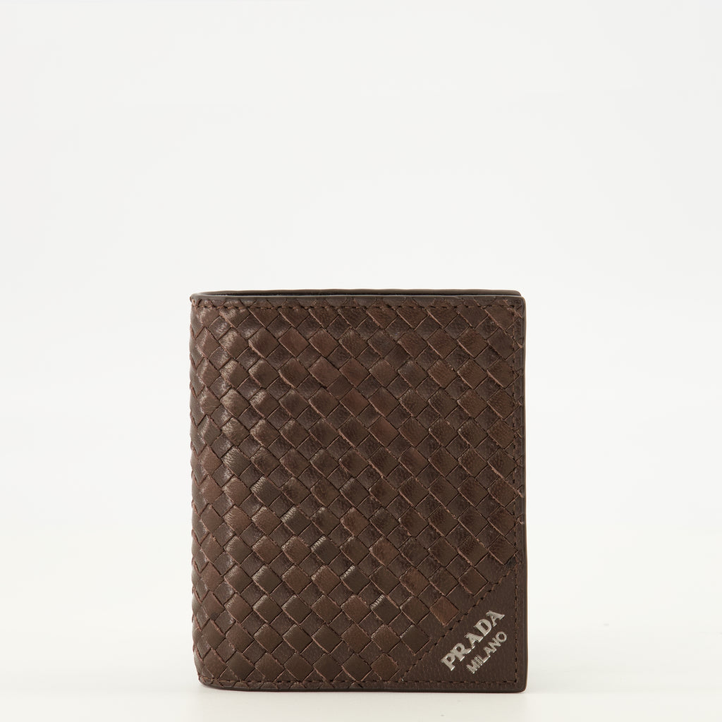 Petite maroquinerie Carteras de Cuero Marrón Prada Marron Homme