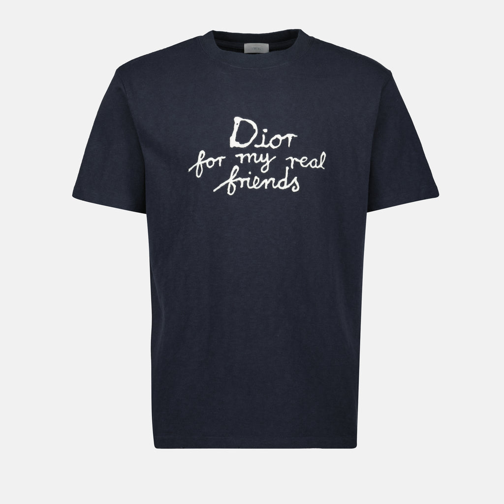 T-shirt T-shirt Dior and Hylton Nel Dior Blu scuro Homme