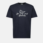 T-shirt T-shirt Dior and Hylton Nel Dior Blu scuro Homme