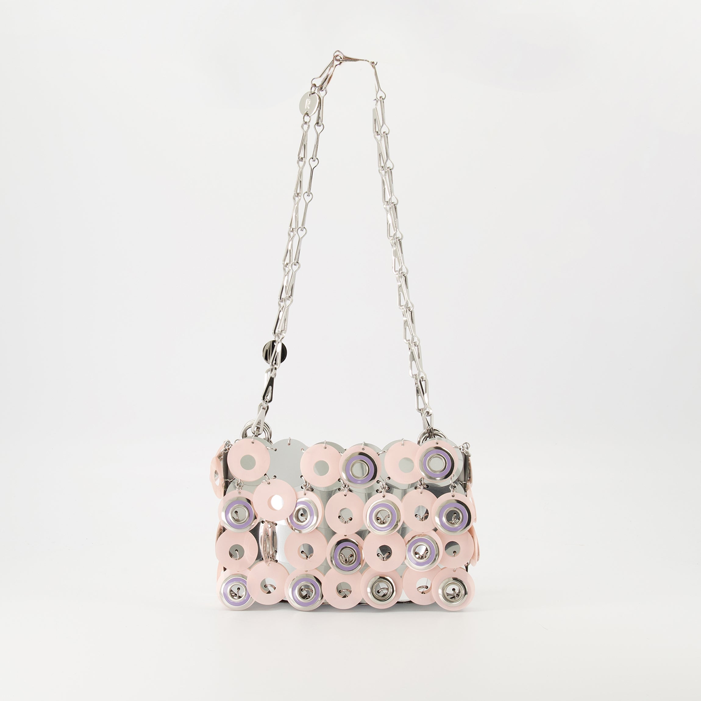 Handbags and shoulder bags Sparkle nano bag Rabanne Silver Femme