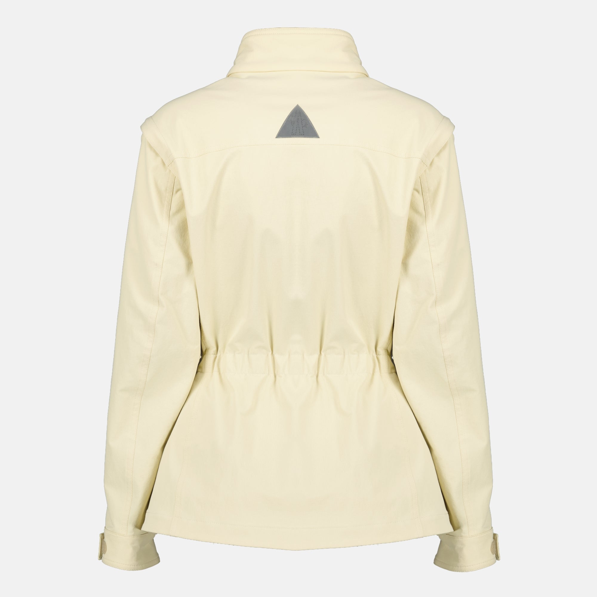 Image de l'article Veste militaire beige Mathes 2-en-1 de la marque Moncler Grenoble pour Femme - Saison Printemps-Été 2026 - Vue de Dos