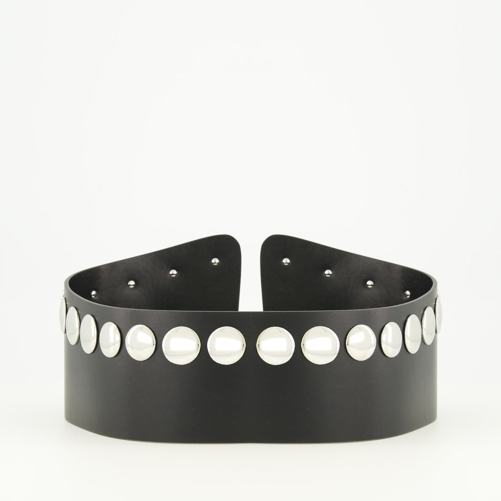 Image of the article Black studded Mona belt by Iro for Women - Spring-Summer 2026 - Back View