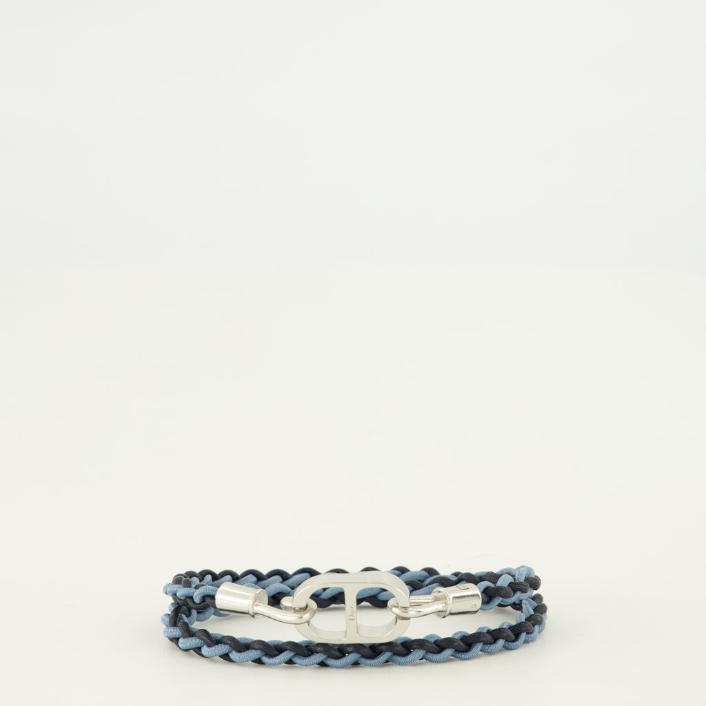 Bijoux Pulsera Double Tour CD Icon Azul Dior Bleu Homme