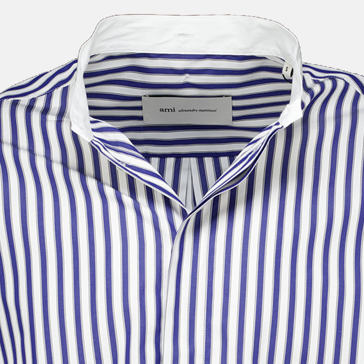 Chemises Oversized Striped Shirt Ami PARIS Bleu foncé Unisexe