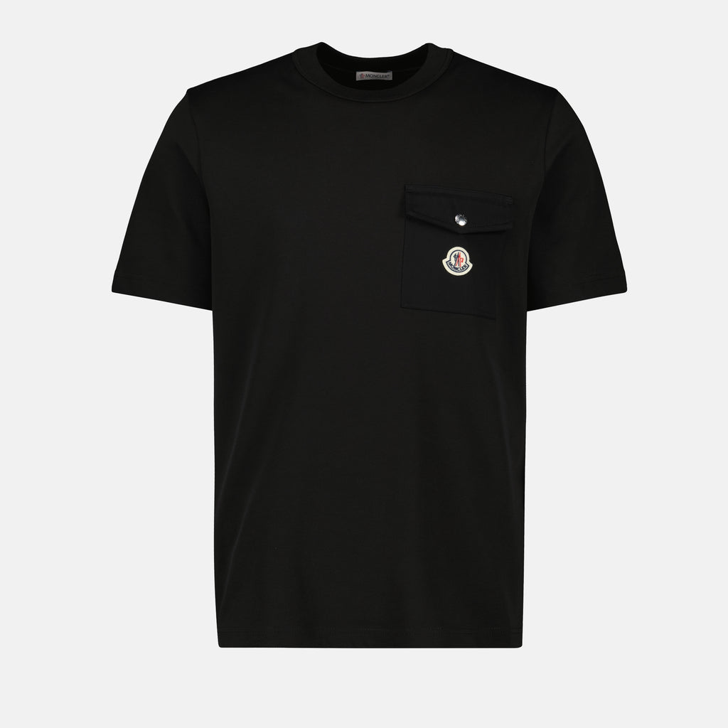 T-shirts T-shirt logo avec poche Moncler Noir Homme