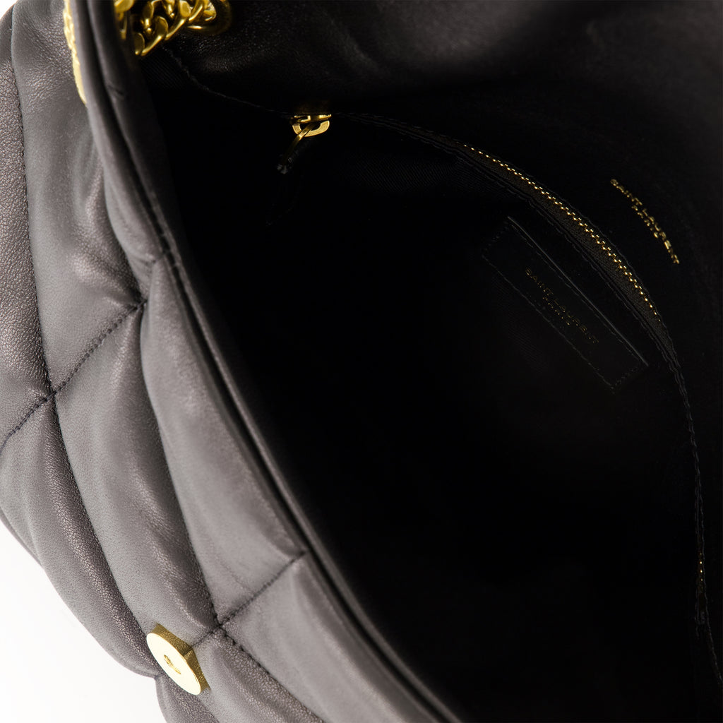 Bolsos de mano y al hombro Bolso Puffer Mediano Saint Laurent Negro Femme