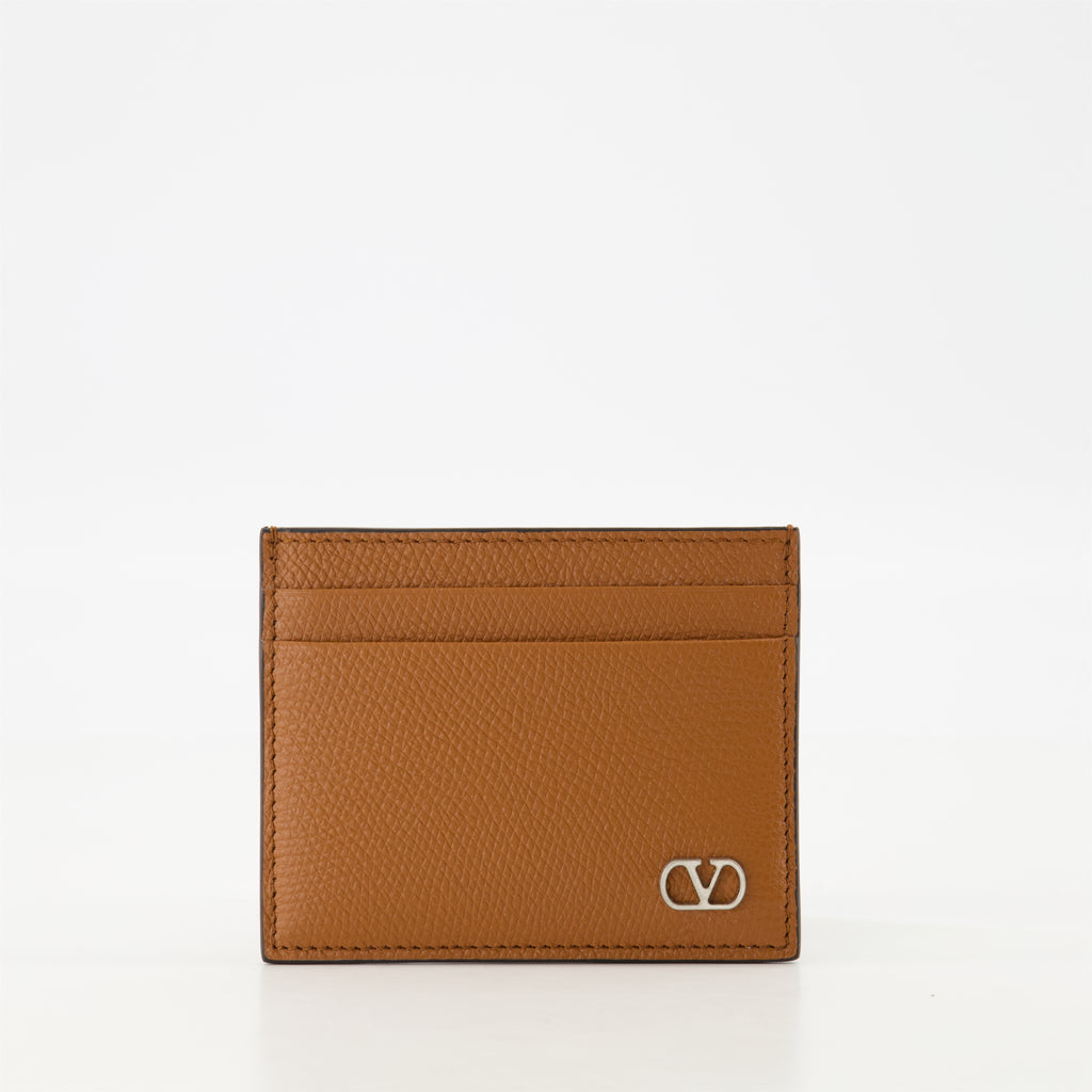 Petite maroquinerie Porte-cartes VLogo Signature Valentino Garavani Marron Homme