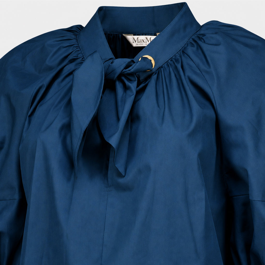 Chemises 블루 팝린 셔츠 Max Mara Bleu Femme