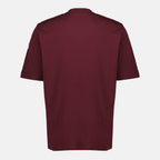 Immagine della T-shirt con tasca bordeaux del marchio Moncler per Uomo - Stagione Primavera-Estate 2026 - Vista Posteriore