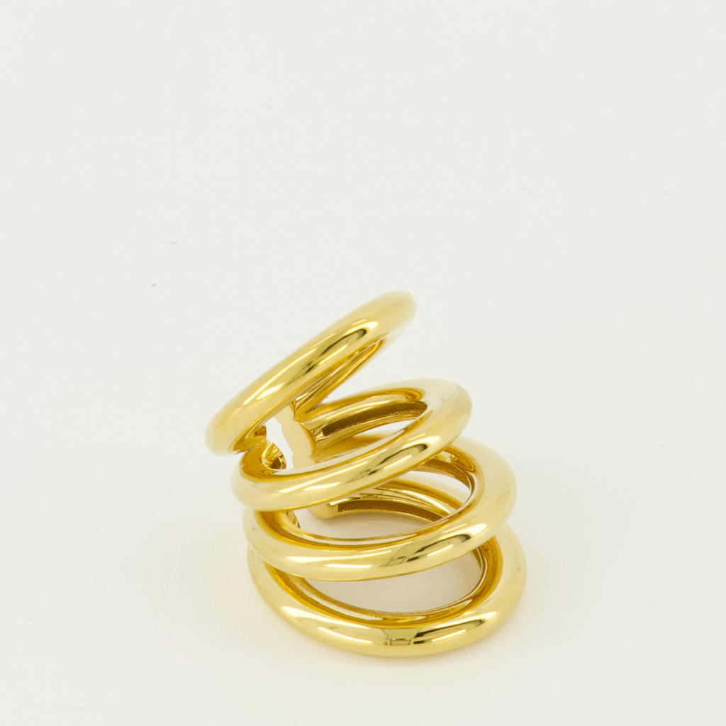 Bijoux Boucle d'oreille Punk doré Rabanne Doré Femme