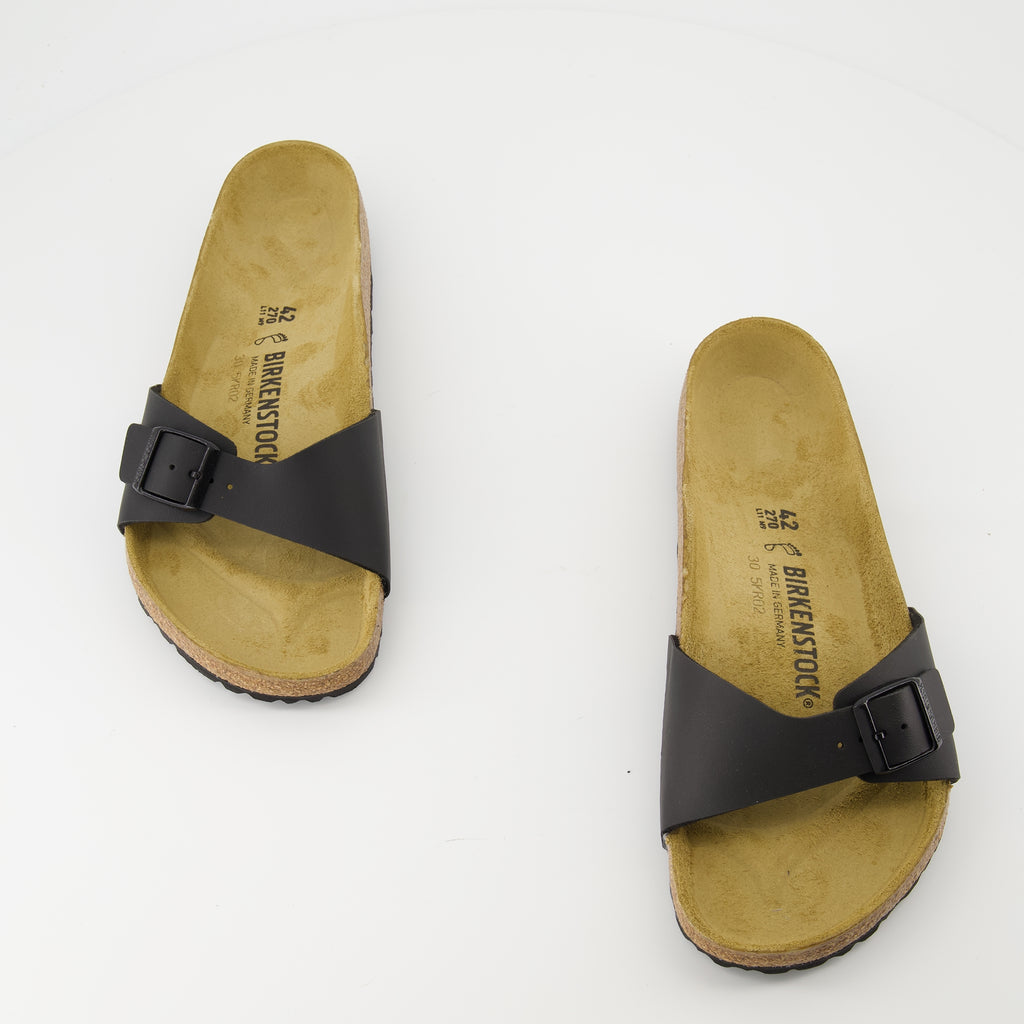 Chaussures ouvertes Sandales Madrid Birkenstock Noir Homme