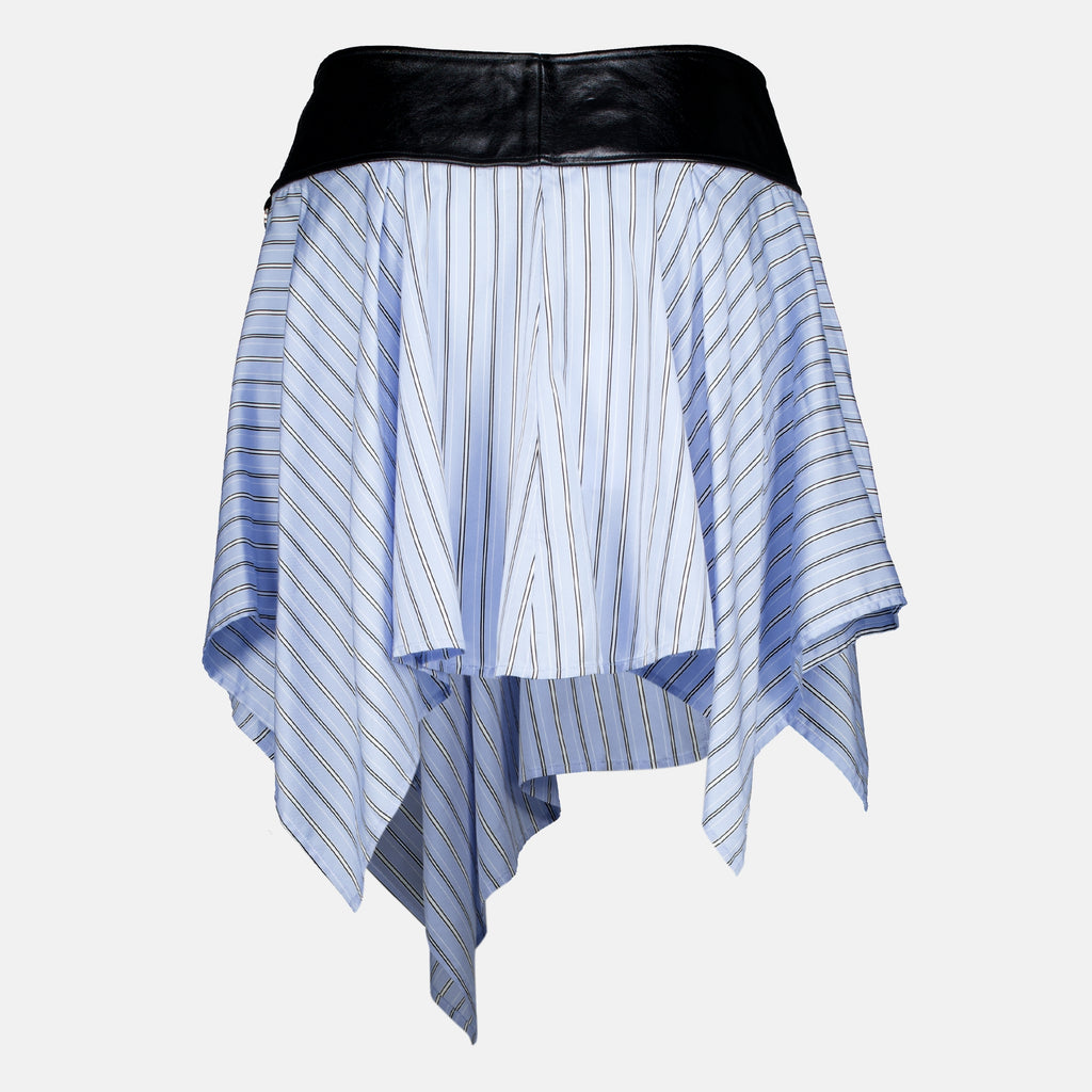 Jupes Falda Asimétrica a Rayas Azules Iro Bleu Femme