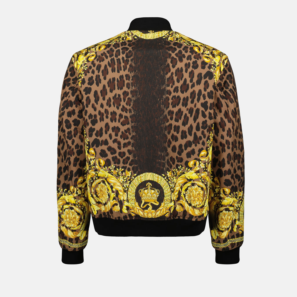 Jackets Reversible Barocco Bomber Versace Yellow Homme