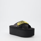 Compensées et plateformes MA28118I1G MF0 000 nero Moschino Noir Femme
