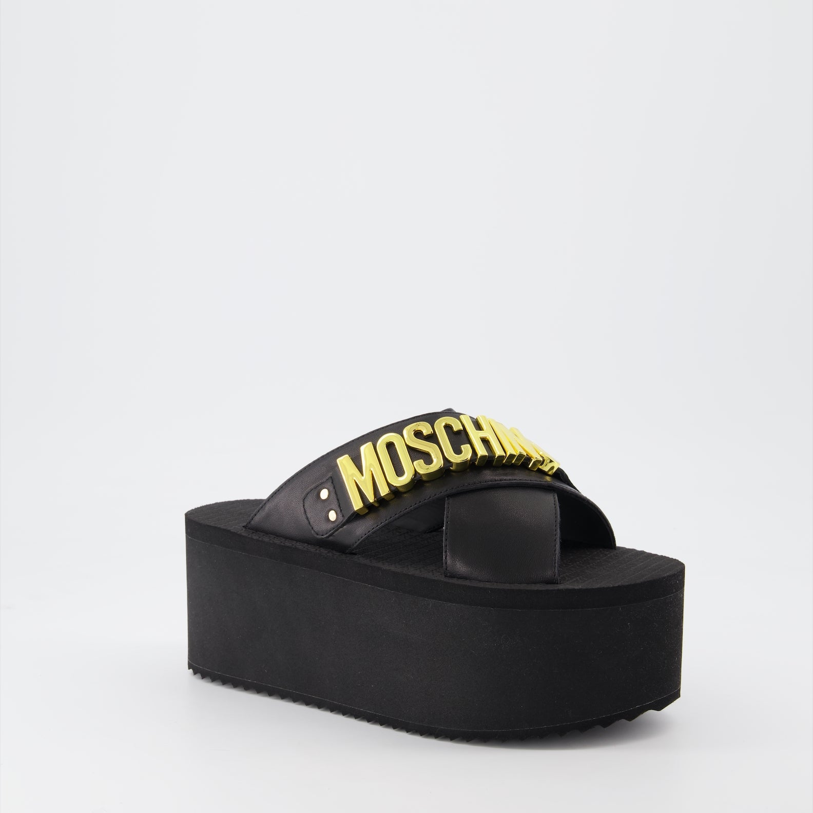 Compensées et plateformes MA28118I1G MF0 000 nero Moschino Noir Femme
