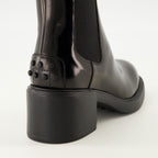 Image of Tod's Women's Leather Ankle Boots - Autumn-Winter 2025 - Back View
