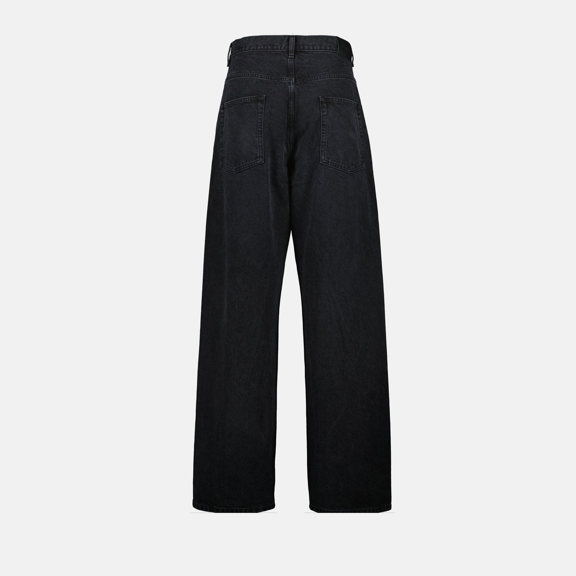 Pantalons Jeans en denim Saint Laurent Noir Femme