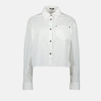 Hemden Weißes Denimhemd Versace Weiß Femme