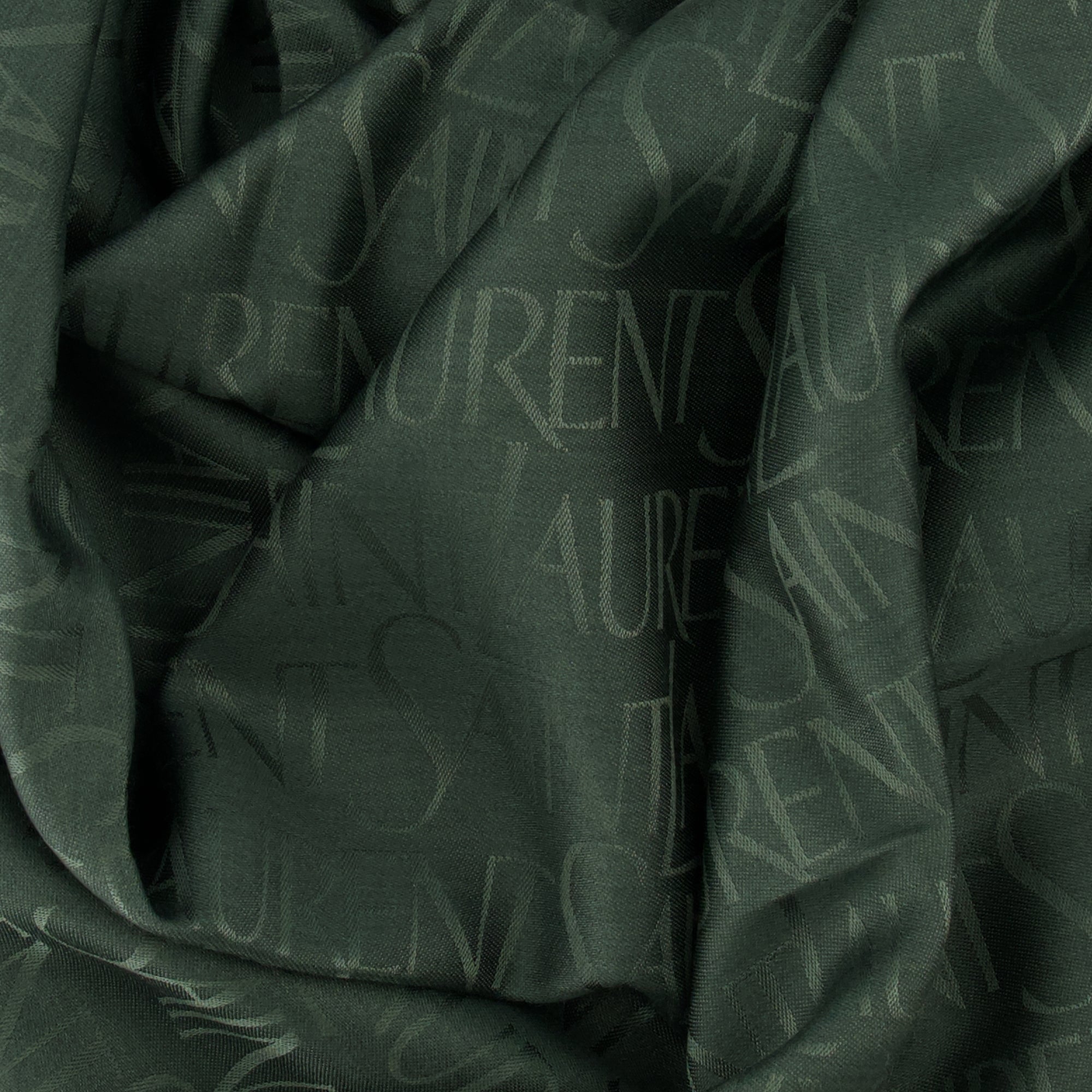 Écharpes, foulards et gants Chal em Verde com Estampa em Lã e Seda Saint Laurent Vert Homme