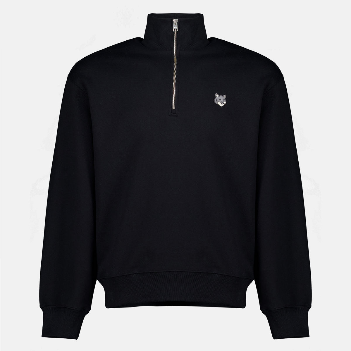 Sweatshirts Sweat zippé noir Maison Kitsune Noir Homme