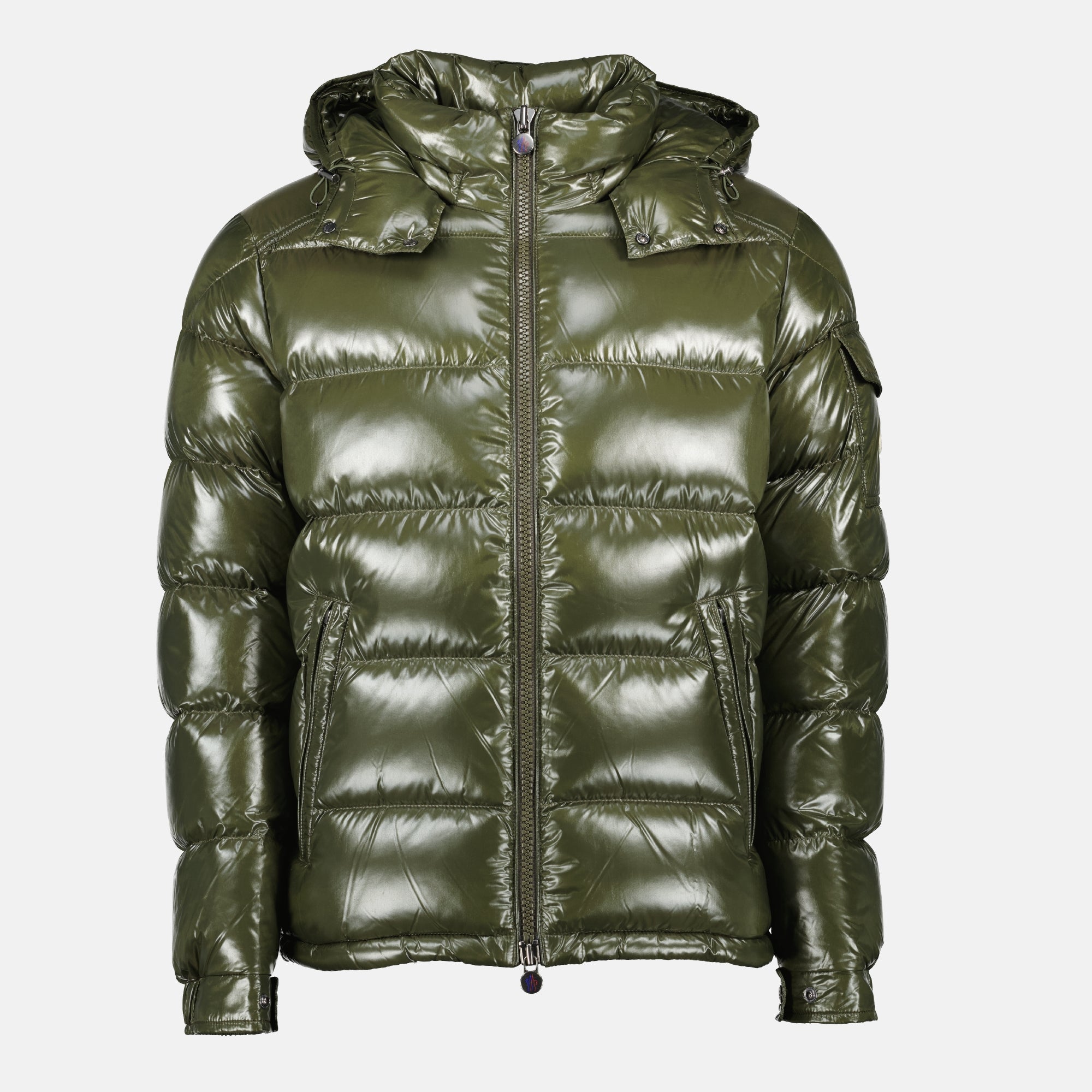 Image de l'article Doudoune Maya kaki de la marque Moncler pour Homme - Saison Automne-Hiver 2025 - Vue de Face