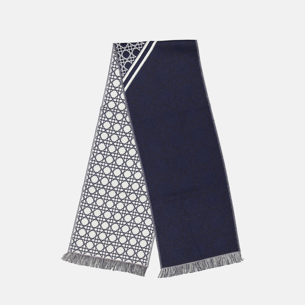 スカーフ・手袋 Écharpe imprimé Cannage Dior 青 Homme