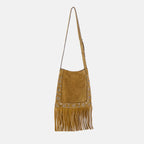 Sacs bandoulière Nellcôte Fransen Tasche Valentino Garavani Beige Femme