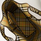 Tote bags Karierter Einkaufstasche Burberry Beige Femme