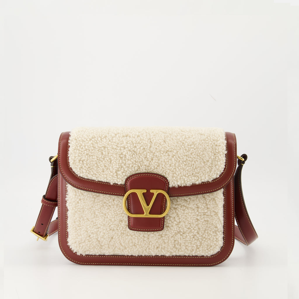 Bild des Artikels Leder- und Wolltasche von Valentino Garavani für Damen - Herbst-Winter 2025 - Vorderansicht