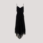 Dresses Fringed Long Dress Rabanne Black Femme
