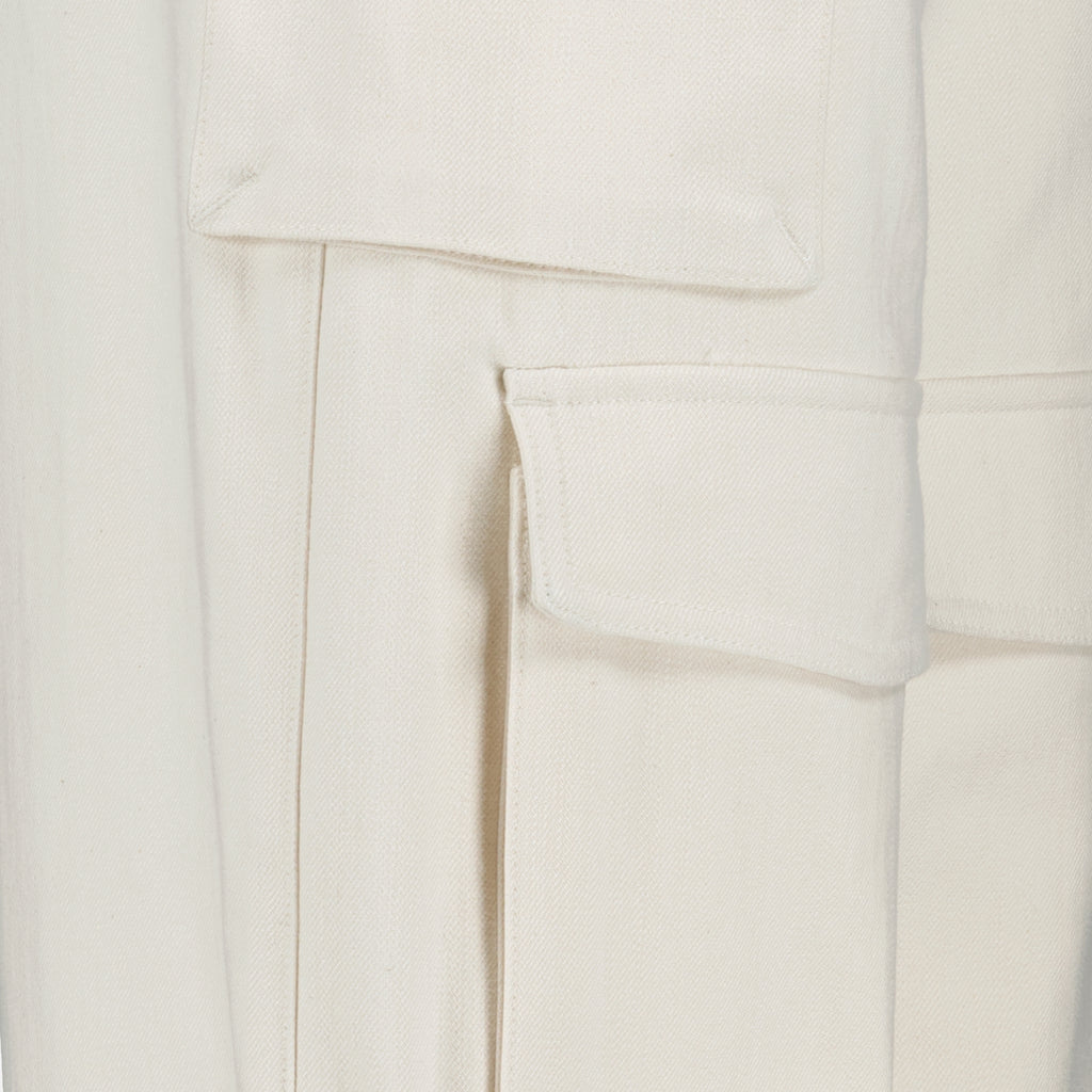 パンツ ポリーナカーゴパンツ Iro 白 Femme