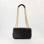 Sacs à main et épaule Borsa Loulou Piccola Saint Laurent Noir Femme