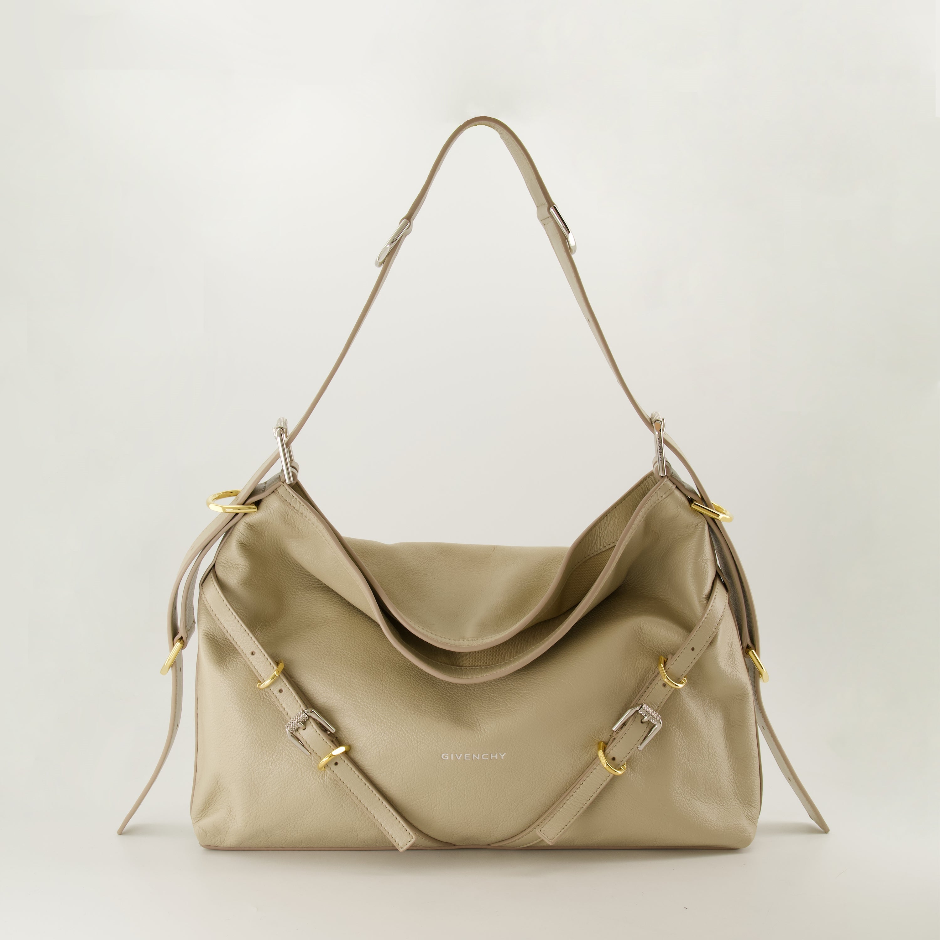 Sacs à main et épaule Sac Voyou en cuir Givenchy Beige Femme
