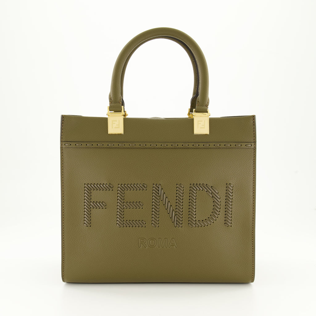 Sacs cabas Mini sac Sunshine Fendi Vert Femme
