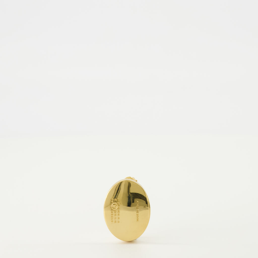 Image de l'article Boucle d'oreille Ovale de la marque Mm6 pour Femme - Saison Automne-Hiver 2025 - Vue de Face