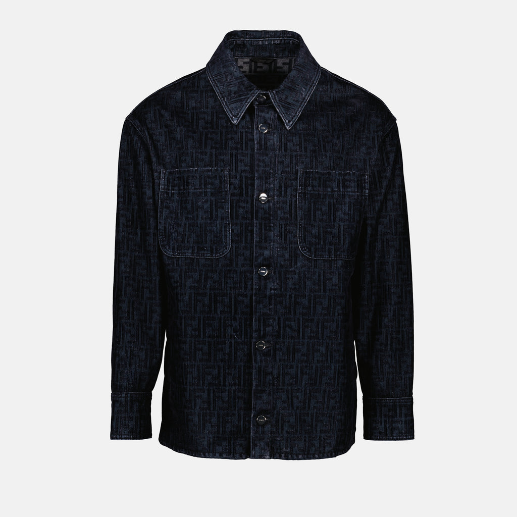 Camisas Camisa de Denim FF Fendi Azul escuro Homme