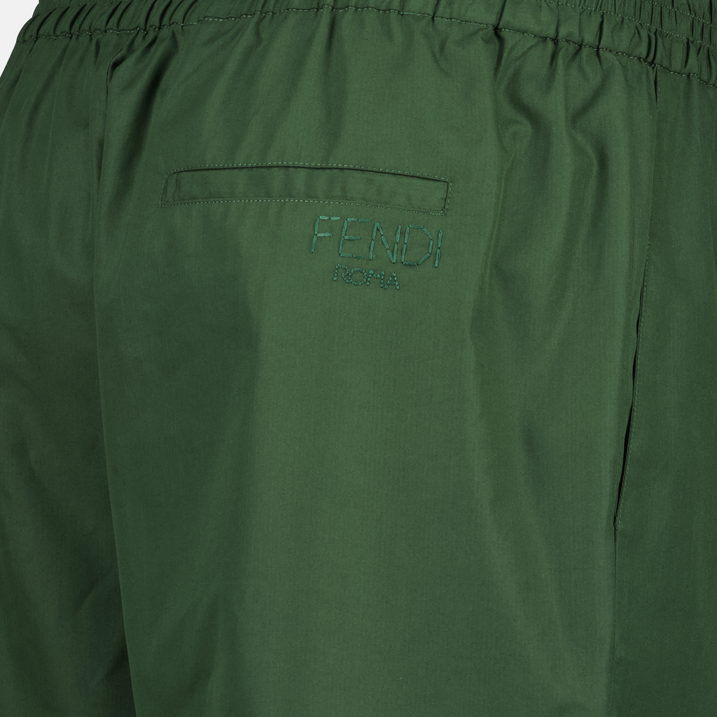 Shorts Baumwollshorts Fendi Grün Homme