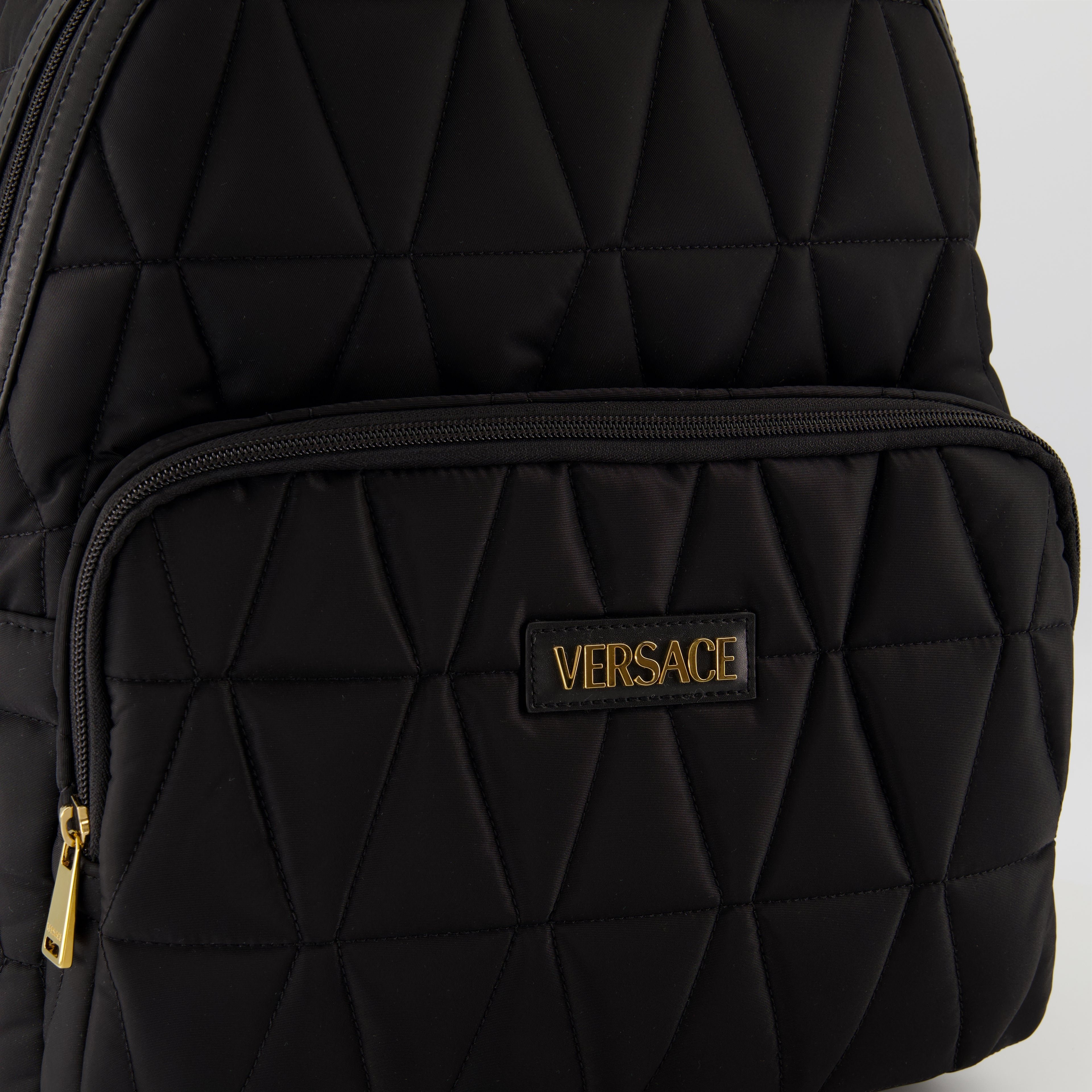 Zaini Zaino in Nylon Versace Nero Homme