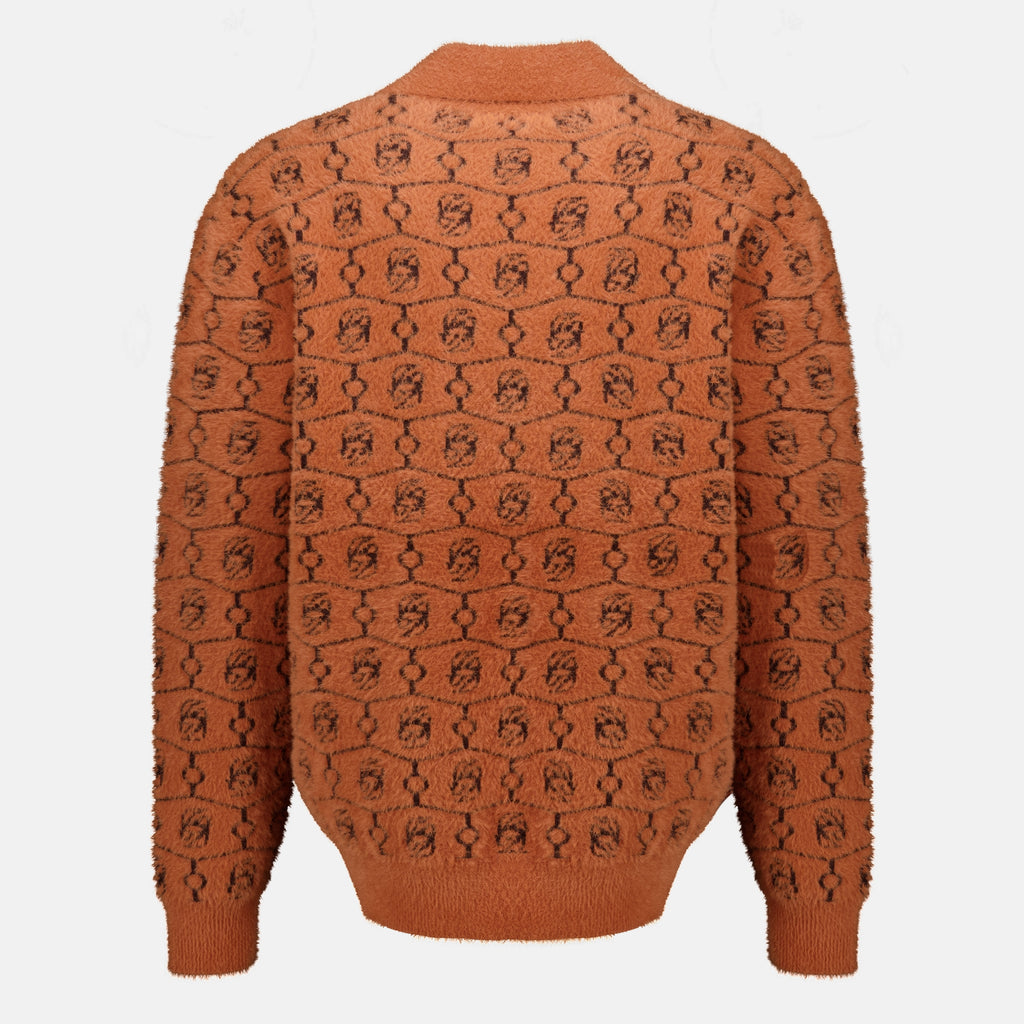 Maille 브라운 울 모노그램 폴로 Drole De Monsieur Marron Homme