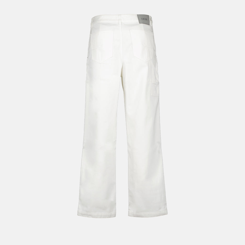 Pantalones Jeans Carpenter Blancos Dior Blanco Homme