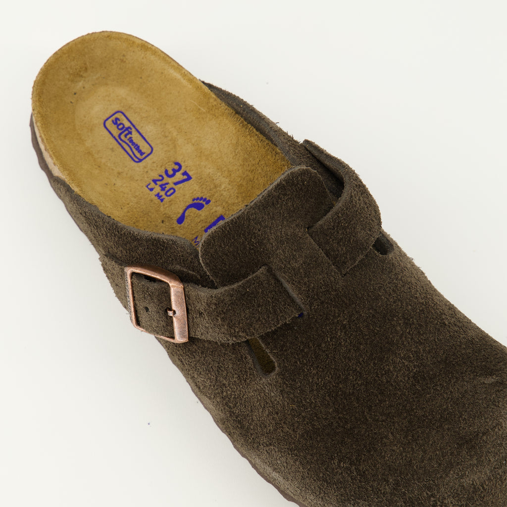 Image de l'article Mules Boston marron de la marque Birkenstock pour Unisex - Saison Printemps-Été 2026 - Vue détaillée de haut