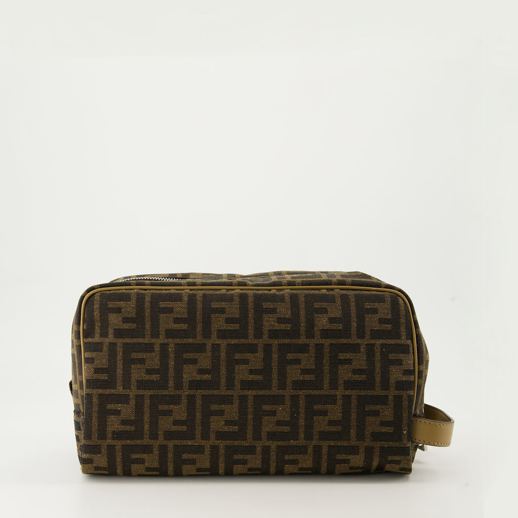 Pochettes Trousse de toilette FF Fendi Marron Homme